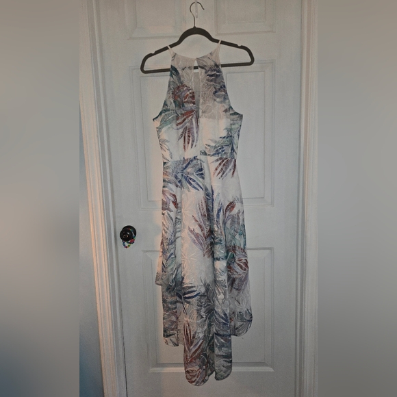 Mark & James Badgley Mischka Hi-low Embroidered Dress Size 12 - Picture 7 of 9